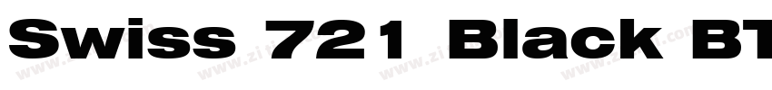 Swiss 721 Black BT字体转换